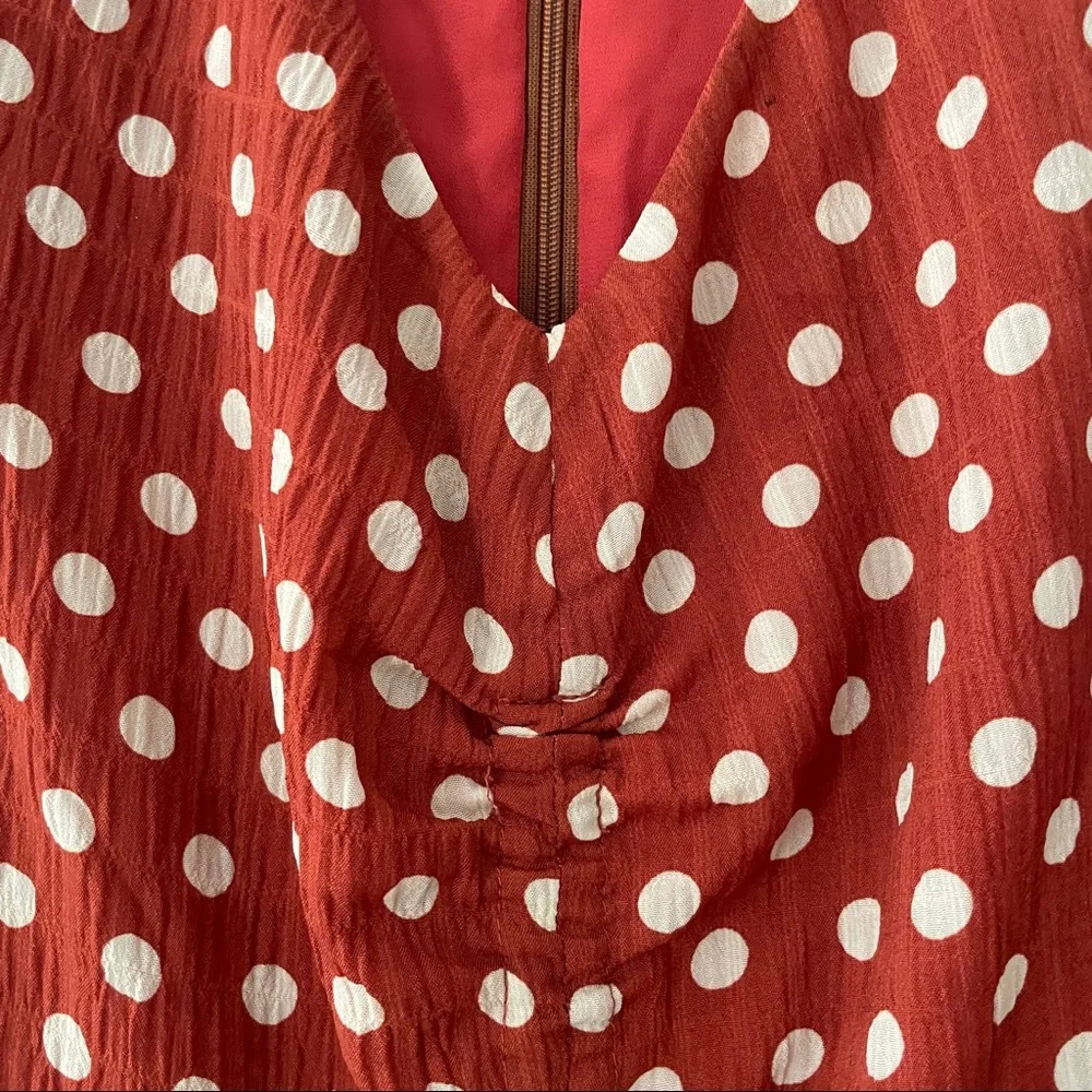 LAST CHANCE - Anthropologie Polka Dot Midi Dress - Picture 3 of 7